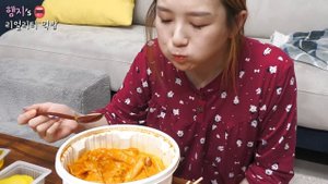 리얼먹방:) 엽떡 로제떡볶이 ★ ft. 주먹밥, 핫도그ㅣRose Sauce TteokbokkiㅣREAL SOUNDㅣASMR MUKBANGㅣ