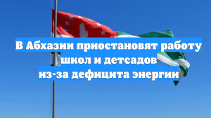 В Абхазии приостановят работу школ и детсадов из-за дефицита энергии