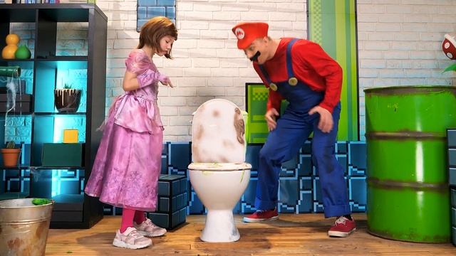 EW! NASTY! 💉 SUPER MARIO PARENTING TIPS || Mario World Gadgets and Hacks by Whoopee смотреть онлайн