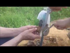 Походный распиловочный станок по камню (самоделка) Виктор Баранов