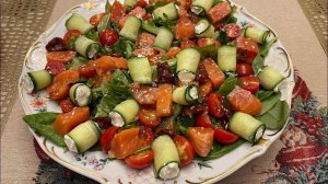 Невероятно Вкусный Праздничный Салат с Сёмгой, гости его обожают. Новогоднее меню 2025