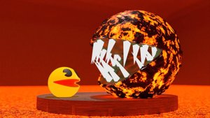 ⭐Pacman против 😈🔥 Огневого монстра 🤠