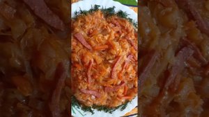 ВКУСНАЯ ТУШЁНАЯ МОЛОДАЯ КАПУСТА.
