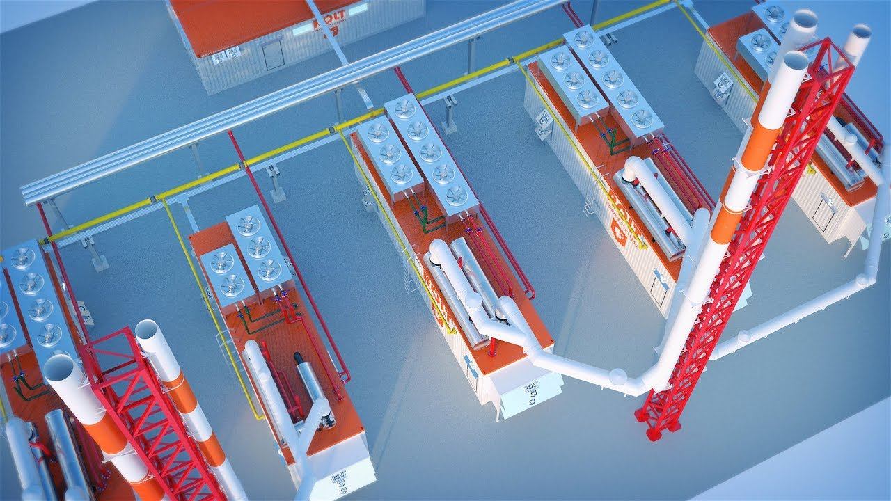 Газопоршневой генератор MTU 2500. Пакетирование ROLT.
