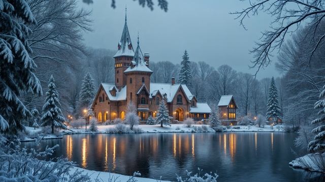 Зимний джаз, фоновая музыка для учебы и работы, саксофон / Winter Smooth Jazz Saxophone 4К