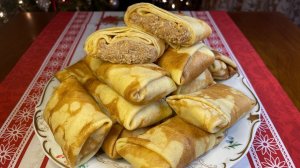 Блины с Печенью. Самая Вкусная и Сочная Начинка для Тонких Блинов