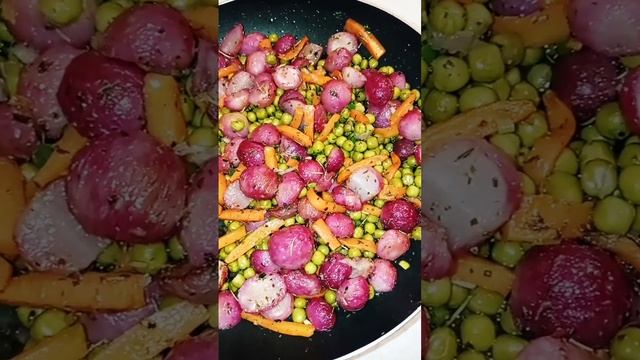 Жареная редиска