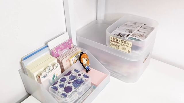 desk makeover + stationery organization ☁️✨