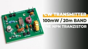 20m Band / 100mW QRPp CW Transmitter With One Tranzistor