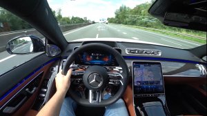 Mercedes S Class S63 AMG 2024 POV Test Drive