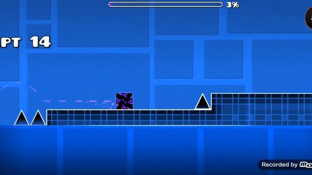 прошёл youve been trolled лёгкий уровень в Geometry Dash