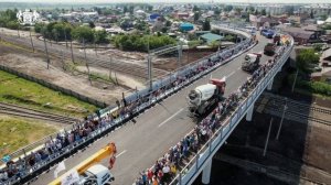 Запуск движения по новому путепроводу в Ялуторовске