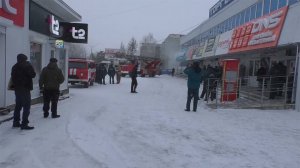 Пожарные учения в торговом центре