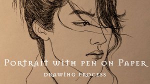 Портрет ручкой/процесс