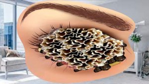 ASMR severely improved eyes treatment animation | ASMR infected worm Trojan infected eyes | #asmr