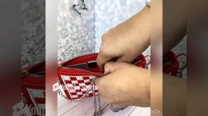 «КЛАТЧ»  из канвы и ленточного шнура . Авторский узор #красота #рукоделие