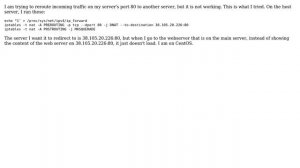 IPTables reroute traffic not working