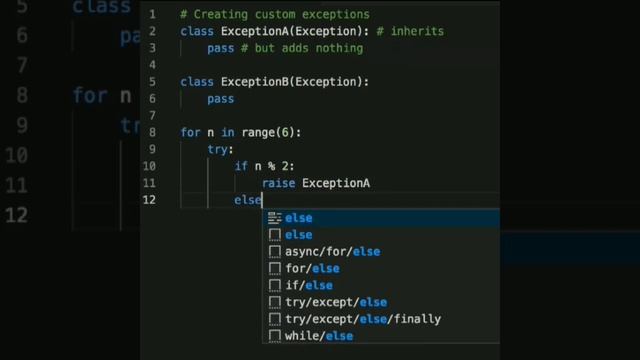 In #Python, you can create your own #exception, and later raise them in different circumstances.