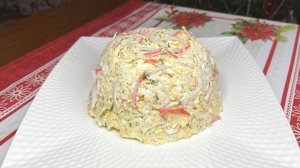 Самый Вкусный и Простой Рецепт Салата с Кальмарами и Крабовыми Палочками, который я знаю.