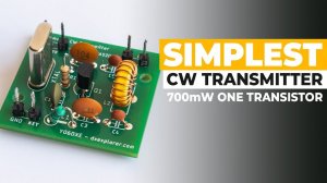 QRP Minimalist CW Transmitter With One Transistor - 700mW @ 12V