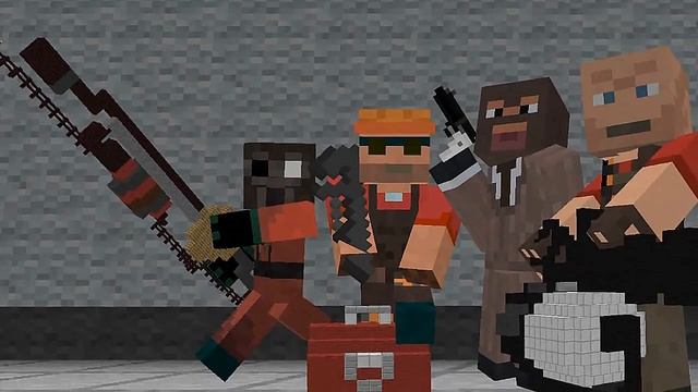 Team Fortress 2: minecraft meet the ninja
