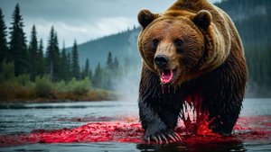 Шокирующая встреча. Медведь разрывает фургон и нападает на лесоруба!