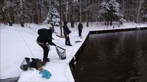 Яркие блёсны работают на запуске. Клёвое место, Лосиный остров, спорт-зона.