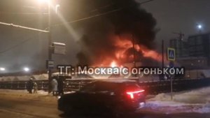 В Москве загорелся Коптевский рынок