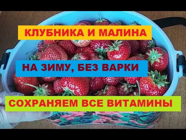 Клубника и малина на зиму. Сохраняем витамины.