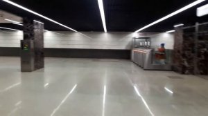 бкл западный  переход с Полежаевской платформы от центра на Хорошевскую по среднему эскалатору