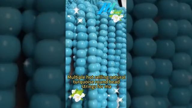 241210-5 Multiple hot selling natural turquoise round bead strings for making jewelry