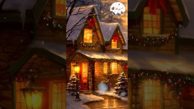 Christmas Fireplace Music🎅Relaxing Christmas Music Ambience🎅Crackling Christmas Fireplace #shorts