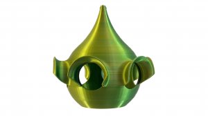 Кормушка для птиц "Ёлочная игрушка" (цвет желто-зеленый)