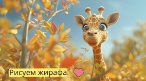 Маленькие художники: Рисуем жирафа - Детский образовательный мультфильм