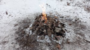 Природный вечный огонь. Деревня Быстрая, Минусинский район