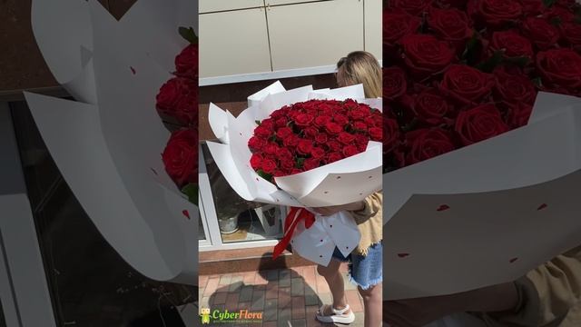 Букет 101 красная роза