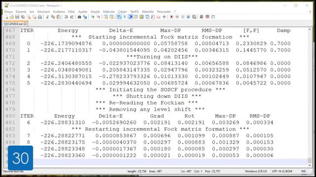 C2H2O2, Glyoxal, Geometry optimization and IR spectrum in 1 minute, SPEED UP