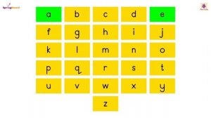 Vowels | Springboard SR KG Words & Sentences Part - 1 | Periwinkle