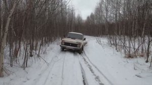 Нива по первому снегу! Ловим зайцев на петли!