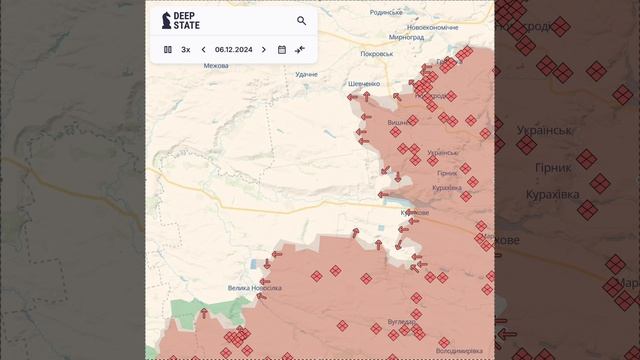 🇷🇺⚔️🇺🇦 Динамика продвижений российских войск за неделю от Покровска до Великой Новоселки !!!