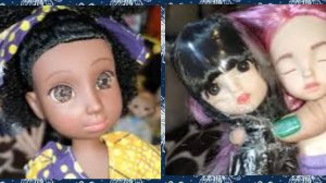 прибытие - кукла девушка африканочка 32см Натаниэль с АлиЭкспресс и ещё две шарнирные малышки 30