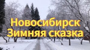 Новосибирск первые морозы -20 деревья покрыты инеем. Музыка: Зимняя сказка. Создана нейросетью.