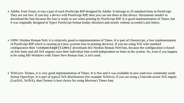 Tex: On Using Times New Roman as the Default Font смотреть онлайн
