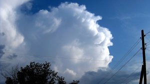 Развитие грозовых облаков за весь июль