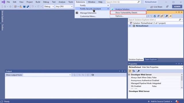 Using the Security Assistant Plugin in Visual Studio 2019 смотреть онлайн