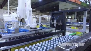 Newamstar TIANDIJINGHUA 72 000 BPH Ozone-free mineral water combi line Newamstar Розлив минеральной