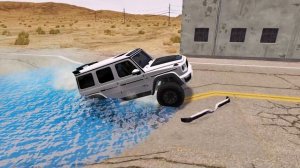 КРАШТЕСТ -Джипы, Грузовики и поезда против препядствий!  BeamNG.drive ! Краш-тест - машины, грузовик