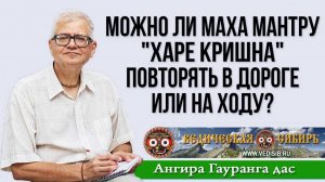 Можно ли Маха мантру "Харе Кришна" повторять в дороге или на ходу?