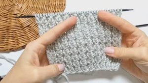 Прост, но как же красив❤️ Узор на основе резинки 2/1.