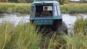 Снегоболотоход БАТЫРЬ. Водные испытания